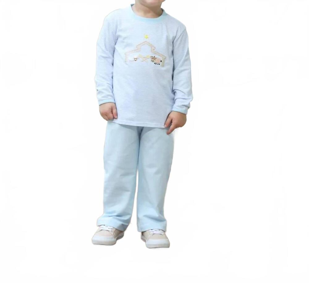 NEW TROTTER STREET KIDS christmas pant set in nativity
